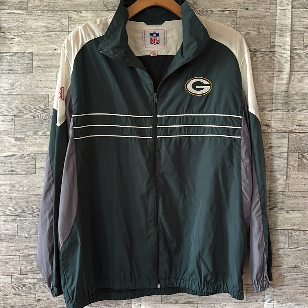 Packers Green Jacket Sports Illustrated Windbreaker‎ Men’s XL Green Bay Vintage